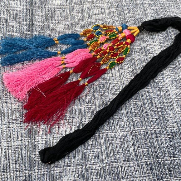 Accessories Hair Paranda Multi Color Traditional Pakistan Indian Hair